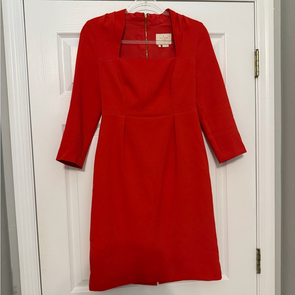 Kate Spade structured red dress